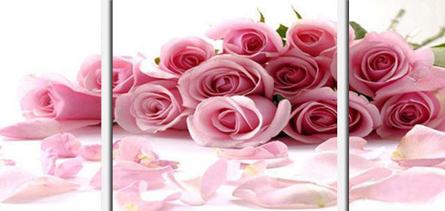 Триптих"Розы" - триптих, цветы - оригинал