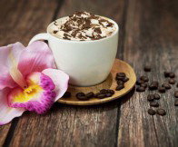 Оригинал схемы вышивки «кофе и орхидея» (№458559)