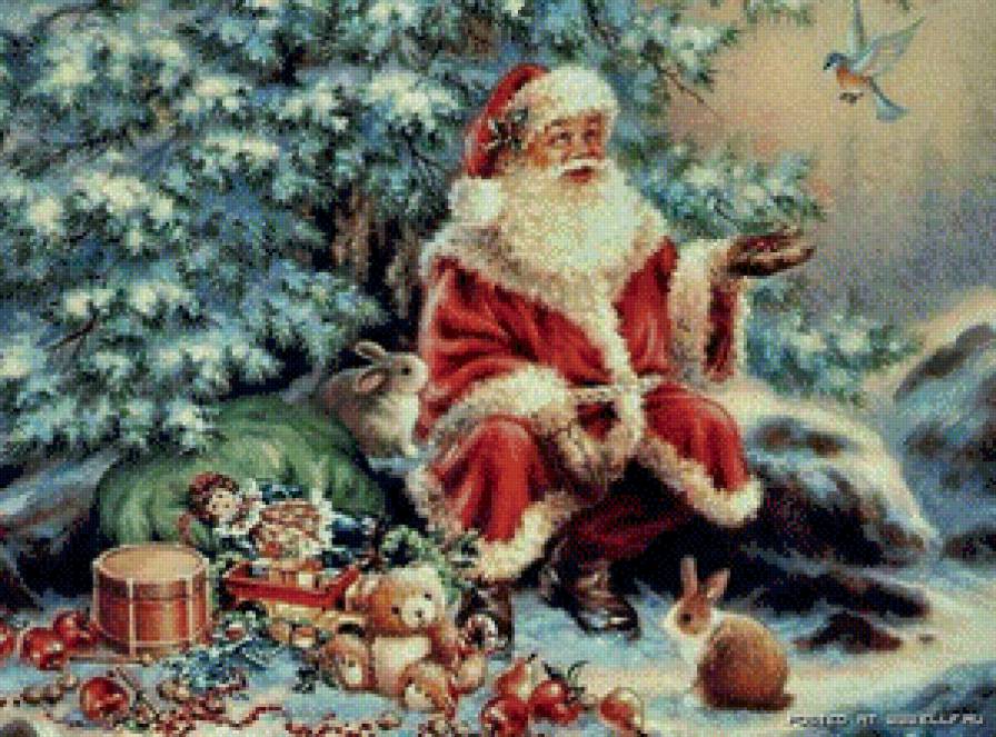 Дедушка Мороз - зима, новый год, рождество - предпросмотр