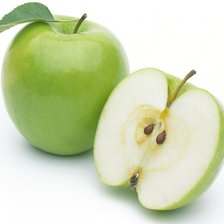 Оригинал схемы вышивки «зеленое яблоко» (№459878)