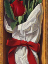 алые розы-символ любви