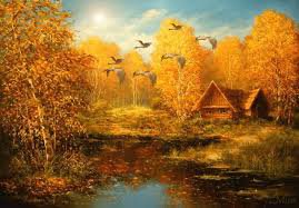Золотая осень - село, пейзаж, осень, деревня - оригинал