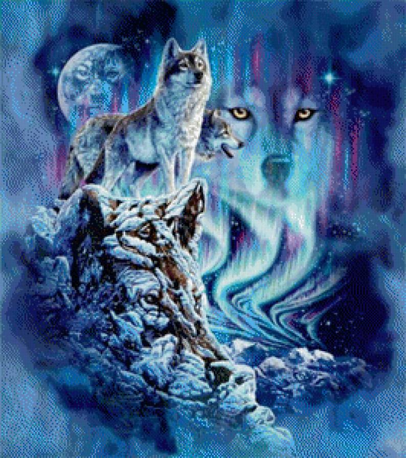 Волчий взгляд - зима, волки - предпросмотр