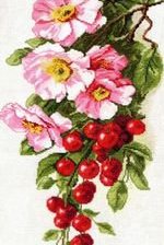 Оригинал схемы вышивки «вишни в цвету» (№466251)