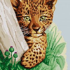 Оригинал схемы вышивки «леопард» (№466311)