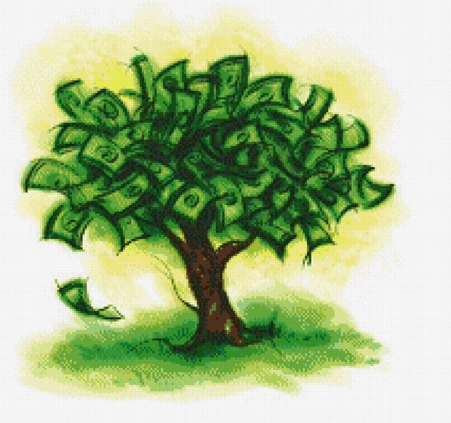 денежное дерево - дерево - предпросмотр