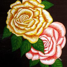 Оригинал схемы вышивки «розы» (№471575)