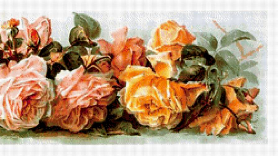 розы часть 2 - букет, роза, цветы, картина, живопись - предпросмотр
