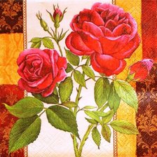 Оригинал схемы вышивки «розы на подушку» (№475206)