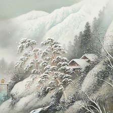 Схема вышивки «Зима в горах»