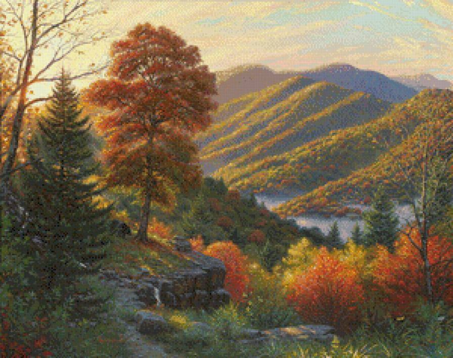 Серия "Пейзажи" - пейзаж, осень, горы - предпросмотр