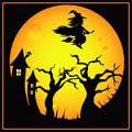 хеллоуин - ведьма, магия, фэнтези, подушка - оригинал
