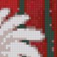 Предпросмотр схемы вышивки «Белые ромашки на красном фоне» (№478454)