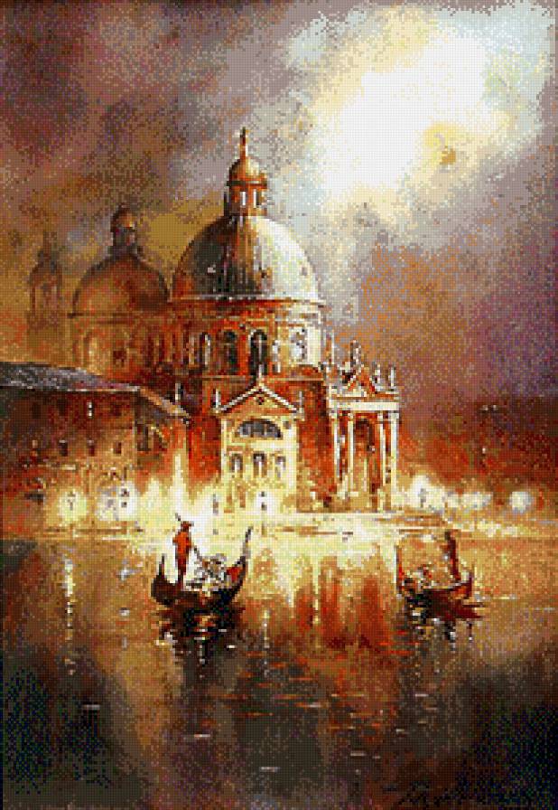 Венецианская ночь - городские пейзажи - предпросмотр
