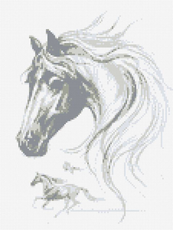 Белая лошадь - белая лошадь, лошадь - предпросмотр