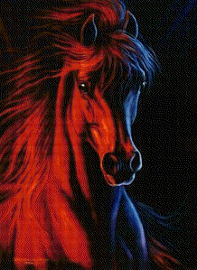 Огненная лошадь - лошадь, кони - предпросмотр