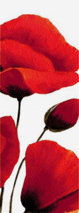 Триптих Маки часть 3 - триптих, цветы, маки - предпросмотр