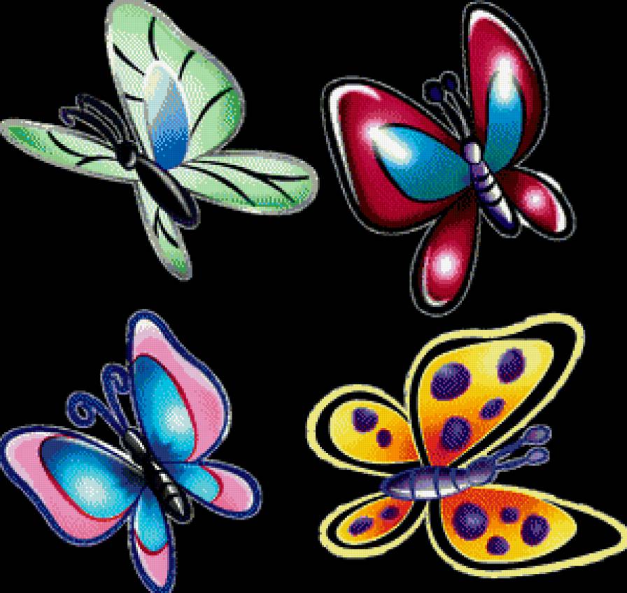 подушка Бабочка - насекомые, бабочка, скатерть, салфетка, подушка - предпросмотр