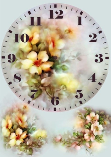 Часы - часы, цветы - оригинал