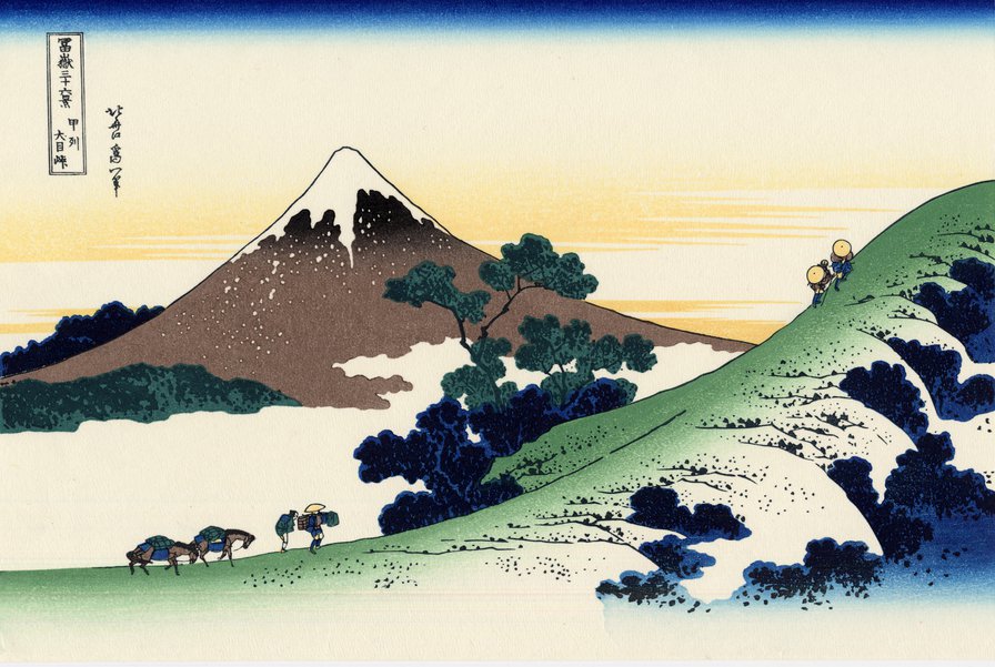 Священная гора Фудзияма - пейзаж, восток, азия - оригинал