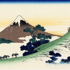 Оригинал схемы вышивки «Священная гора Фудзияма» (№481623)