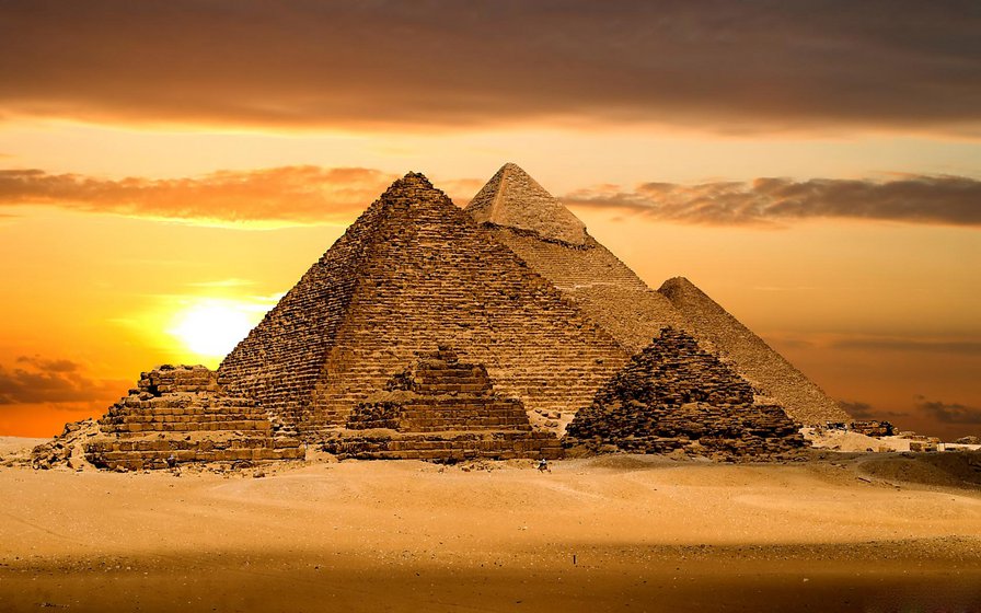 Пирамиды - пирамиды, египет - оригинал