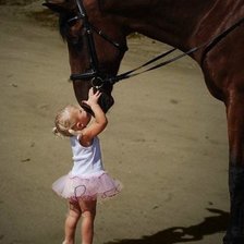 малышка и лошадка