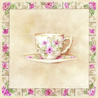 чашка 1 - цветы, орнамент, посуда, чашка, для кухни - оригинал