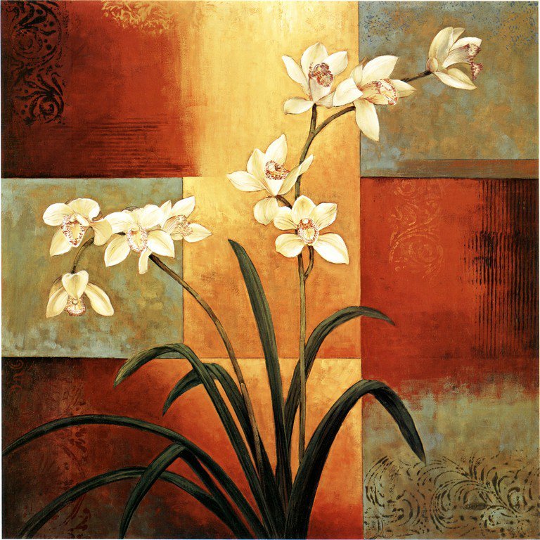 №489517 - живопись, орхидея - оригинал