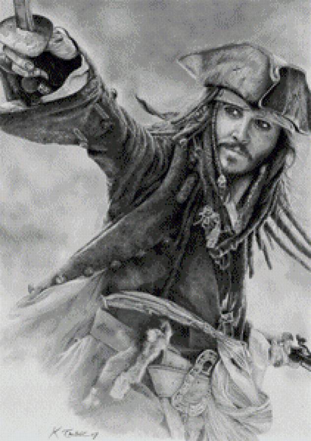 Капитан Джек Воробей - капитан джек воробей, пираты карибского моря, джони депп - предпросмотр