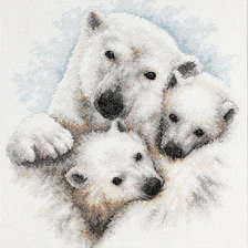 Схема вышивки «медведицей и медвежатами»