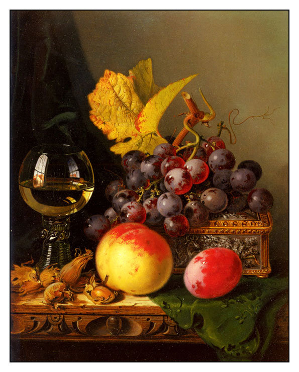 Натюрморт - виноград, вино, натюрморт - оригинал