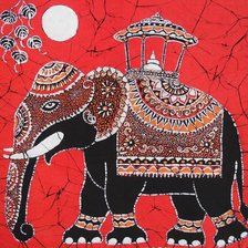 Оригинал схемы вышивки «индийский слон» (№492917)