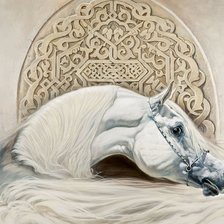 Оригинал схемы вышивки «Лошадь» (№493401)