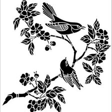 Оригинал схемы вышивки «Птичьи трели» (№493996)