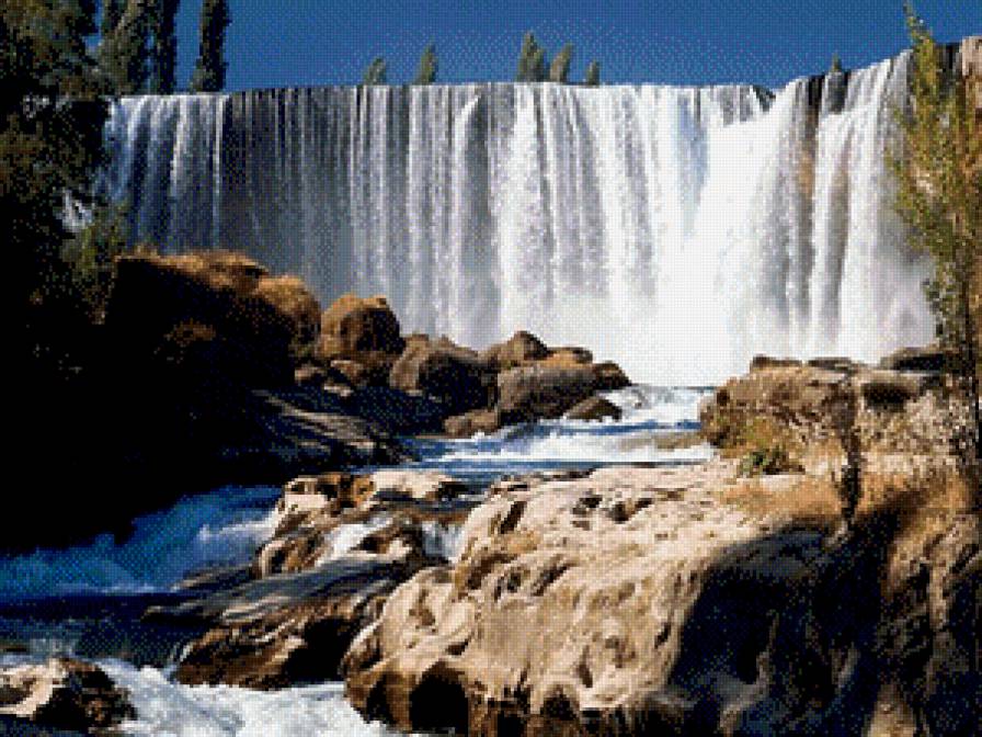 водопад - природа, вода, водопад, камни - предпросмотр