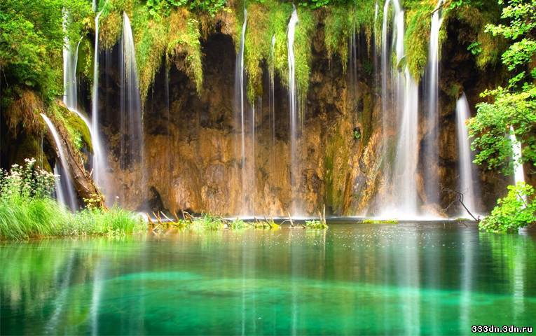 водопад - природа, водопад, вода - оригинал