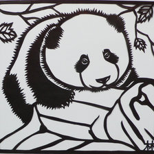 Оригинал схемы вышивки «Панда» (№495605)