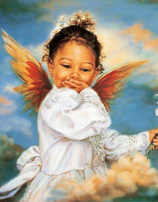 Серия "Ангелы" - дети, девочка, ангелы - оригинал