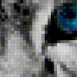 Предпросмотр схемы вышивки «Леопард с голубыми глазами» (№496808)