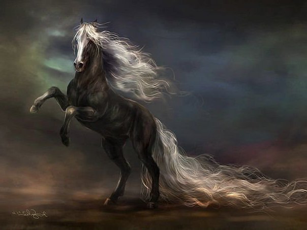 конь-ветер - животные, конь, лошадь - оригинал