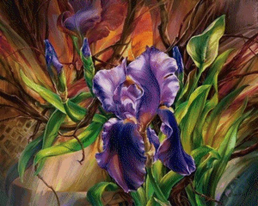 Синий ирис - ирис, цветы - предпросмотр