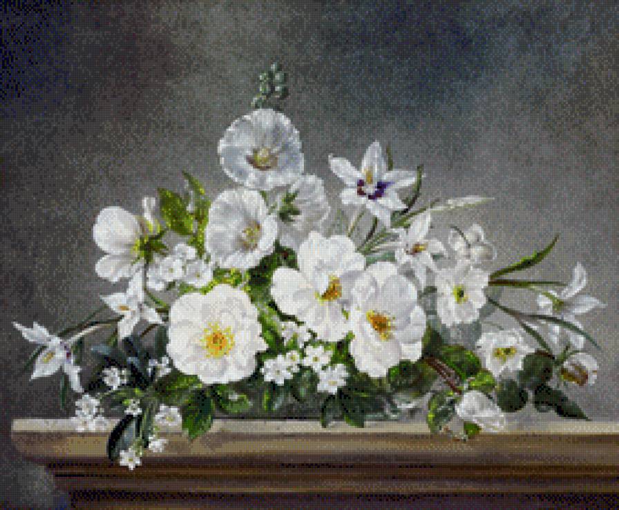 Белый букет - цветы, природа - предпросмотр