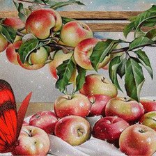 Оригинал схемы вышивки «яблочки» (№500689)