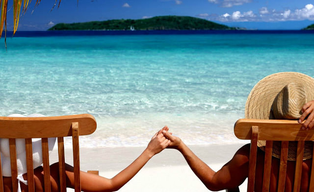 райские острова - двое, романтика, рай, пляж, море - оригинал