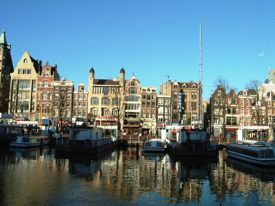 амстердам - дома, город, река - оригинал