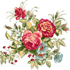 Оригинал схемы вышивки «розы» (№502703)