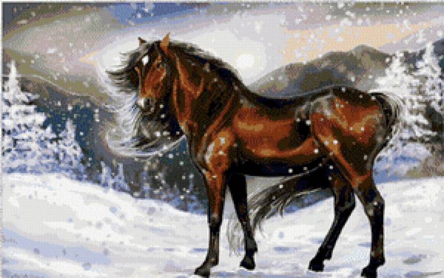 конь -символ 2014 года - лошадь, конь, животные - предпросмотр