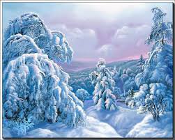 зимний лес - зима, пейзаж, снег, красота, природа, лес - оригинал