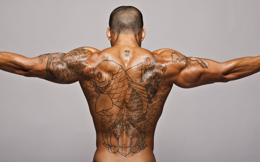 Татуированное тело - тату, тело, мужчина - оригинал